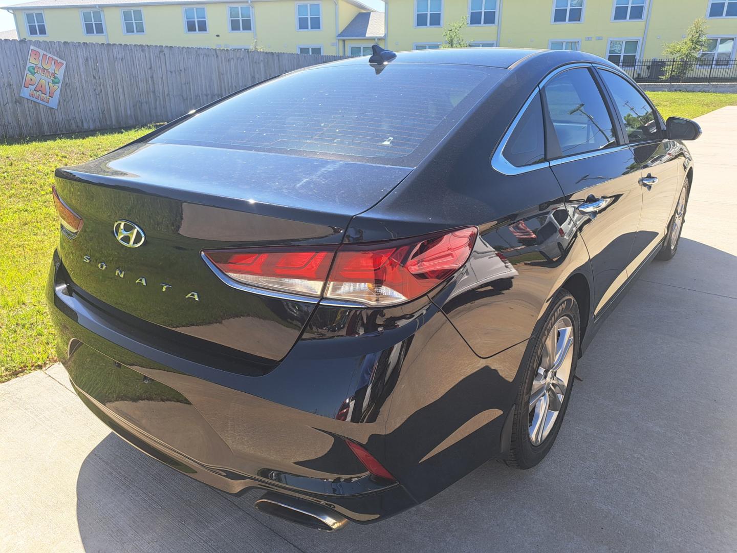 2019 Black Hyundai Sonata SEL (5NPE34AF6KH) , AUTOMATIC transmission, located at 1181 Aurora Rd, Melbourne, FL, 32935, (321) 241-1100, 28.132914, -80.639175 - Photo#2